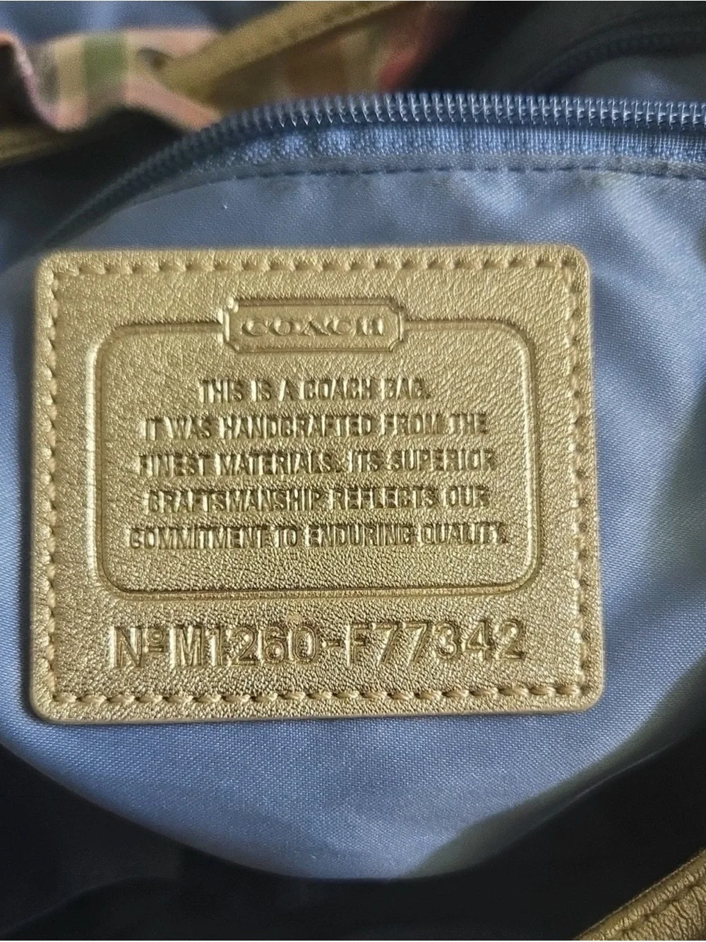 Coach Daisy Madras Packable Backpack (Style F77342)